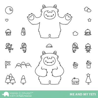 Mama Elephant Clear Stamps - Me and My Yeti