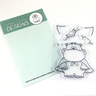 Gerda Steiner Designs Clear Stamps - Hippo in Disguise