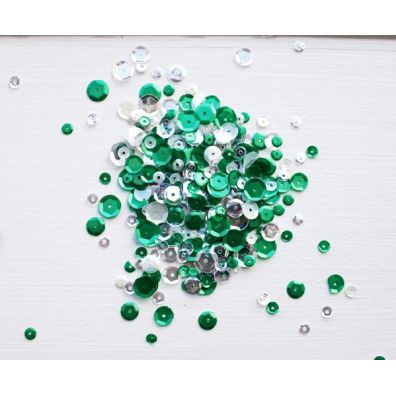 Neat & Tangled Sequins - Frosted Pine Mix