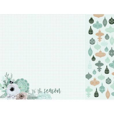 Mint Wishes - Flannelette mønsterpapir fra KaiserCraft