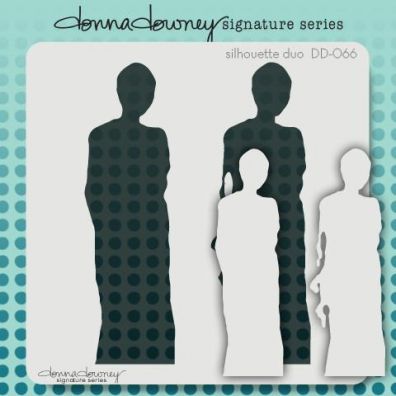 Donna Downey Signature Stencils - Silhouette Duo