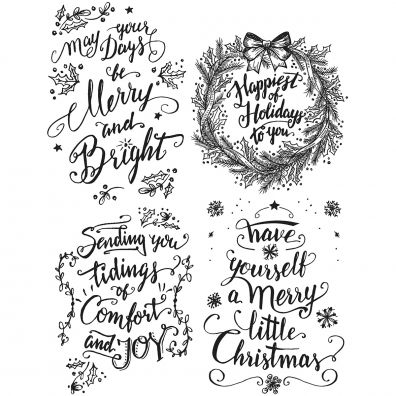 Tim Holtz Cling Stamps - Doodle Greetings 1