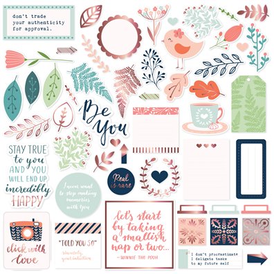 Be You Die-cut Ephemera Pack fra Pinkfrest Studio