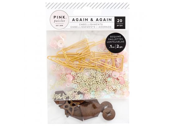 Again & Again - Embellishments fra Pink Paislee