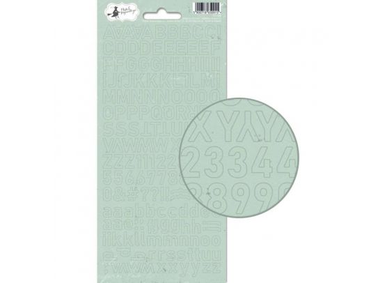 Add on Januar kit - American Crafts Glitter Alpha - Silver