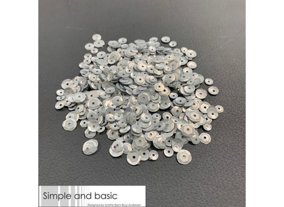 Add on August - Simple and Basic Sequins - Silver