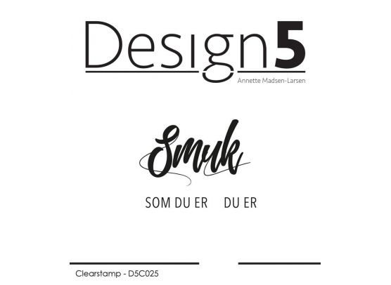 Design 5 clear stamp - En Hilsen