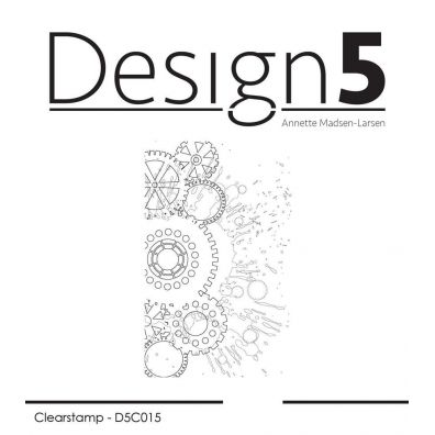 Design 5 clear stamp - En Hilsen