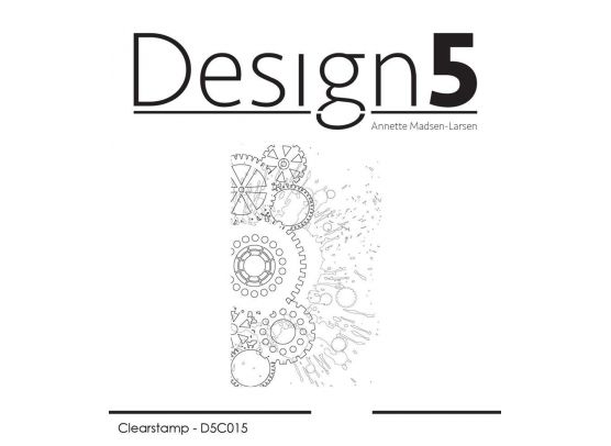 Design 5 clear stamp - En Hilsen