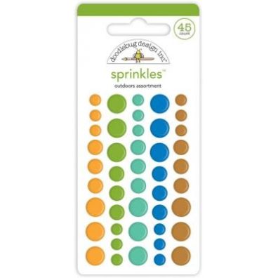 Doodlebug Design - Sprinkles Outdoor Assortment - Enamel Dots