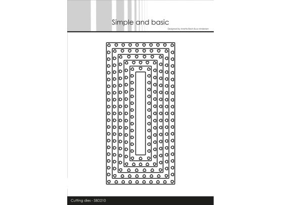 Simple and Basic dies - Heart Framed - Square