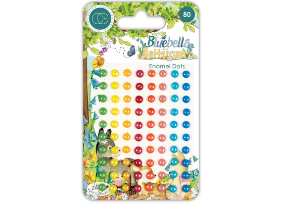 Add on August - EKSTRA Craft Concortium - Bluebells and Buttercups Enamel Dots