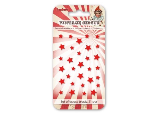 Vintage Circus 2 - Enamel Epoxy Stickers fra ScrapBerry's