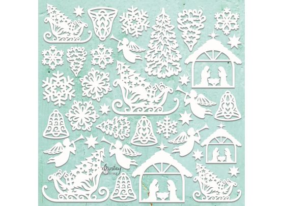 Mintay Papers - Chippies Decor - Xmas misc set