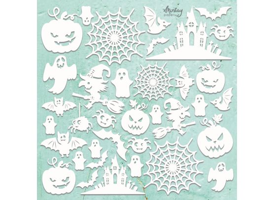 Mintay Papers - Chippies Decor - Halloween set