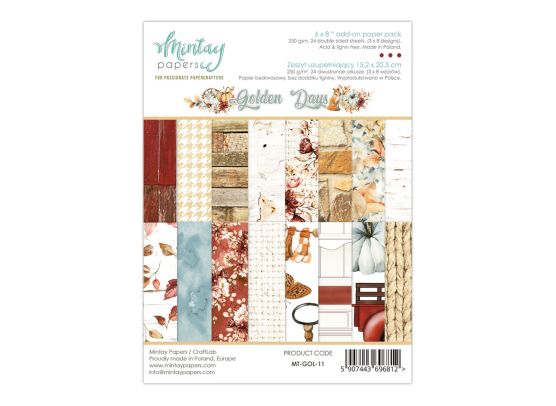 Mintay Papers - Golden Days 6x8 Add-on Paper Pad