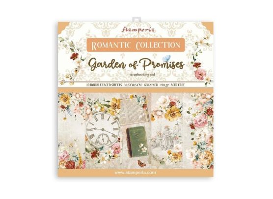 Add on September - Stamperia - Romantic Collection - Garden of Promises 12x12 Paper Set