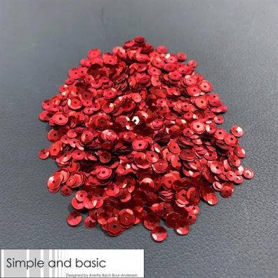 Simple and Basic Sequins - Red