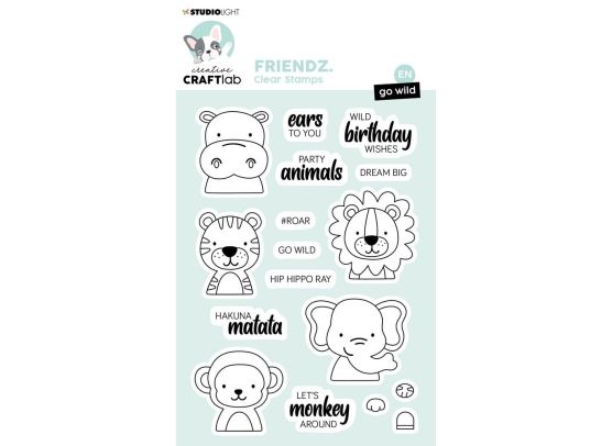 Studio Light Creative Craftlab Friendz Clear Stamp - Go Wild