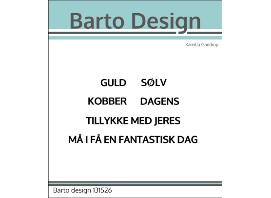 Barto Design clearstamp - Add-On Bryllup