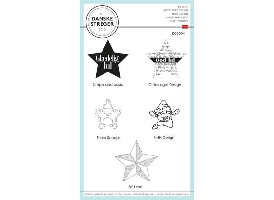 Danske Streger Clear Stamp - Jul