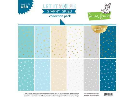 Lawn Fawn - Let It Shine - Starry Skies 12x12 Collection Pack