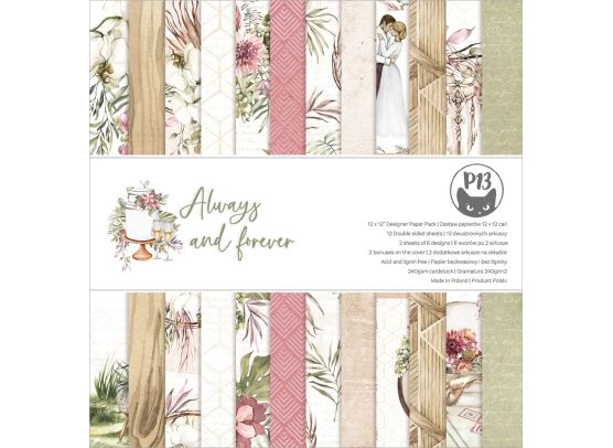 Always and Forever - 12x12 Paper Pack fra Piatek13