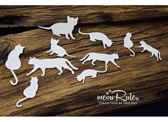 Snipart Chipboard - Meow Rules - Cats 1