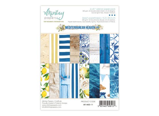 Mintay Papers - Mediterranean Heaven 6x8 Add-On Paper Pad