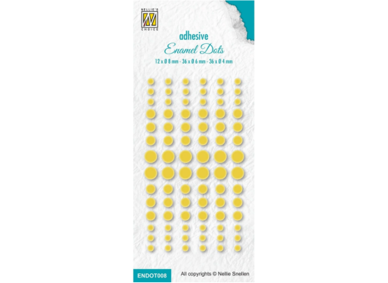 Nellie's Choice - Adhesive Enamel Dots -Yellow