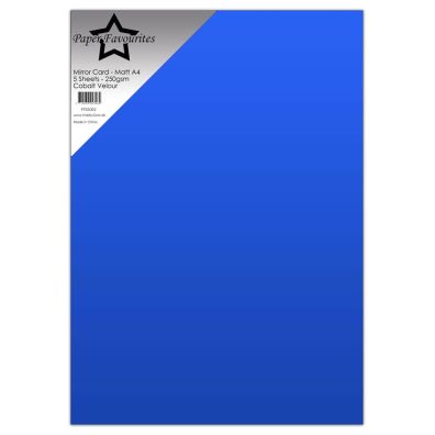 Add on Juli - Paper Favourites - Mirror Card - Matt A4 - Cobalt Velour