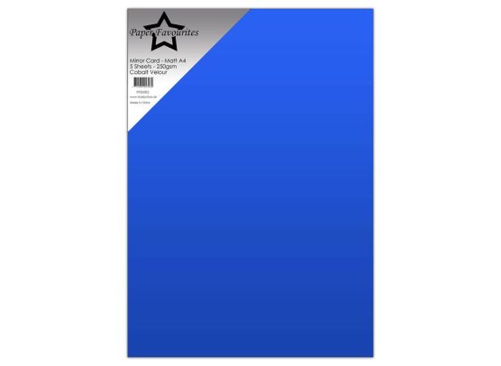 Add on Juli - Paper Favourites - Mirror Card - Matt A4 - Cobalt Velour