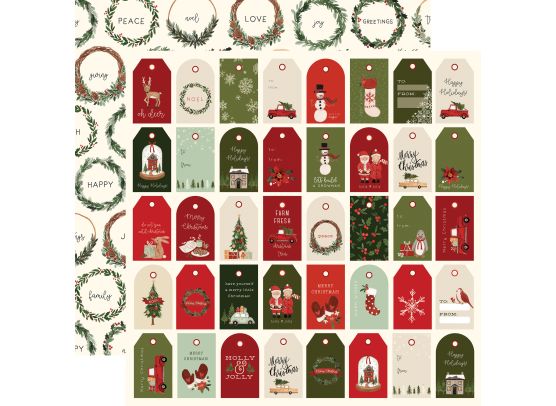 Add on Oktober - Ekstra Echo Park - Hello Christmas - Holiday Tags