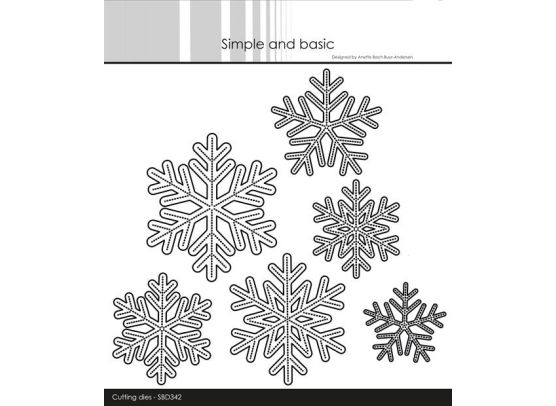 Add on November - Simple and Basic dies - Snowflakes