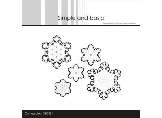 Add on November - Simple and Basic dies - Snowflakes - Outline for SBC165