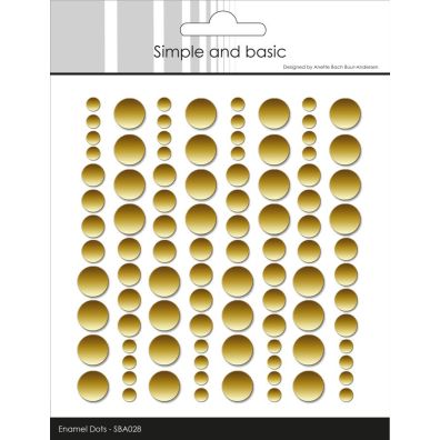 Add on November - Simple and Basic - Enamel Dots Metallic - Matte Gold