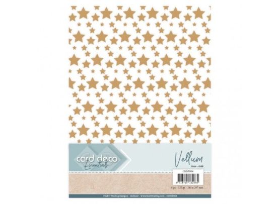 Add on November - EKSTRA Card Deco Essentials - Vellum - Stars Gold