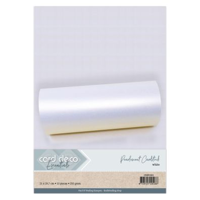 Add on November - Card Deco Essentials - Pearlescent Cardstock - White