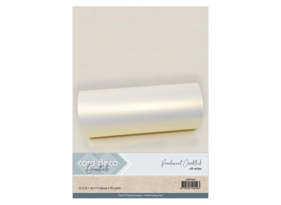 Card Deco Essentials - Pearlescent Cardstock - Off White