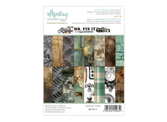 Mintay Papers - Mr. Fix It Add-on - 6x8 Paper Pad