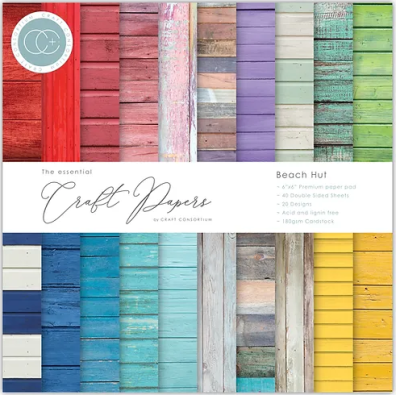 Craft Consortium - The Essential Craft Papers 6x6 - Beach Hut