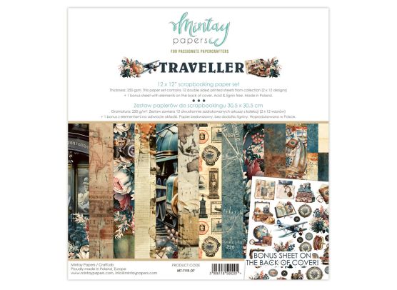 Add on Maj - Mintay Papers - Traveller 12x12 Paper Set