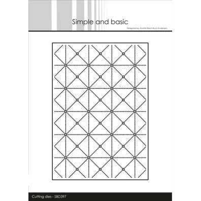 Simple and Basic dies - A6 Diagonal Stripes