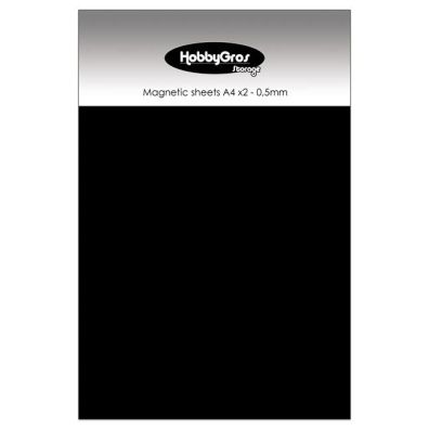 HobbyGros Storage - Magnetic Sheets A4 (2 pcs) 0,5mm