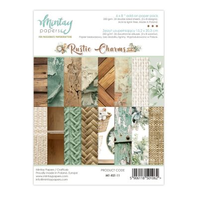 Mintay Papers - Rustic Charms Add-on - 6x8 Paper Pad