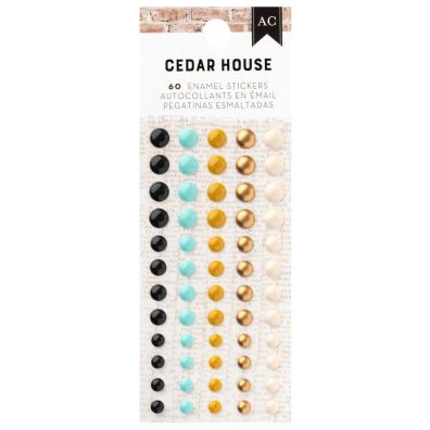 American Crafts - Cedar House - Enamel Stickers Gold Foil (60pcs)