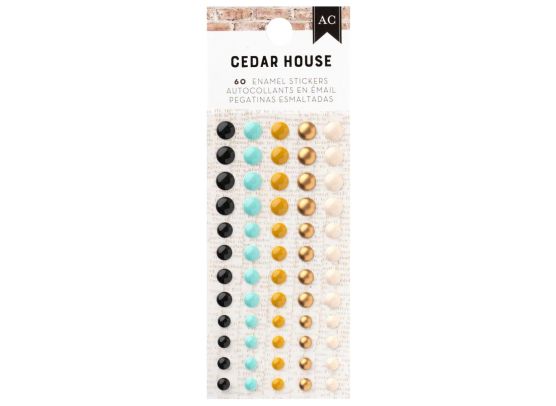 American Crafts - Cedar House - Enamel Stickers Gold Foil (60pcs)