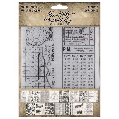 Tim Holtz Idea-ology - Collage Paper - Archives