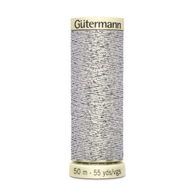 Gütermann - Metallic Tråd 50 m. - Sølv