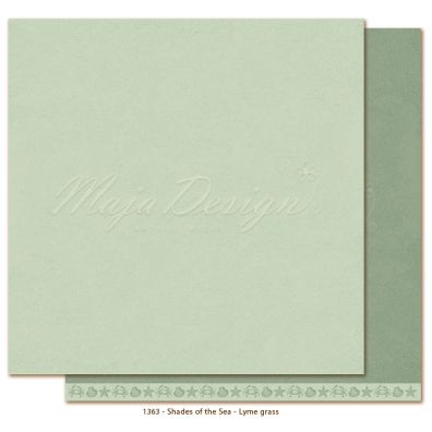 Monochromes - Shades of the Sea - Lyme Grass 12x12 papir fra Maja Design